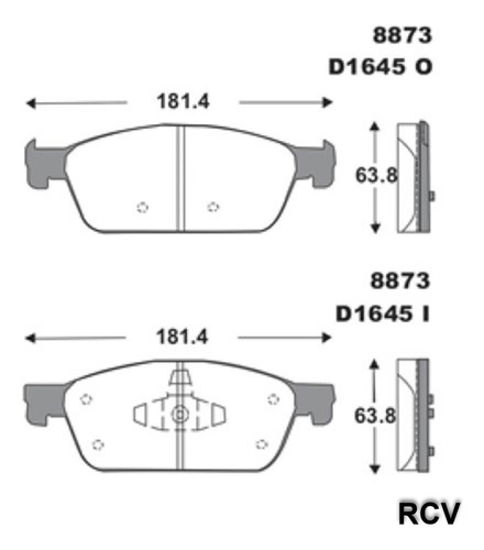 Balatas Disco  Delantera Para Ford Escape  2.0t 2016