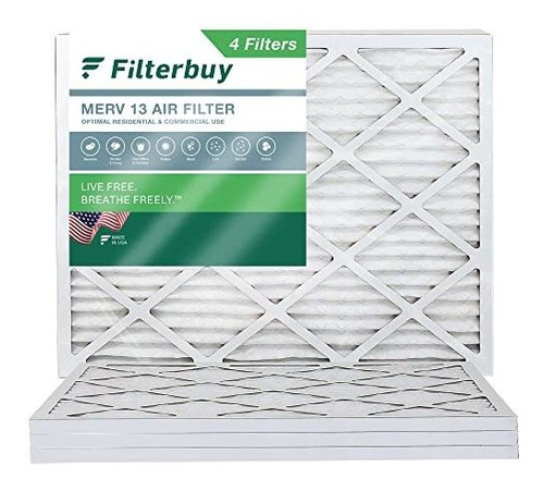 Filterbuy 11.88x16.88x1 Merv 13 Filtro De Aire De Horno De C