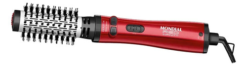 Mondial ERB11KR Infinity Keratin Escova Rotativa Secadora Modeladora Cerâmica 1000W Vermelho Bivolt