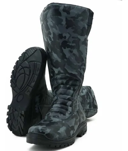 Bota camuflada cano longo discount