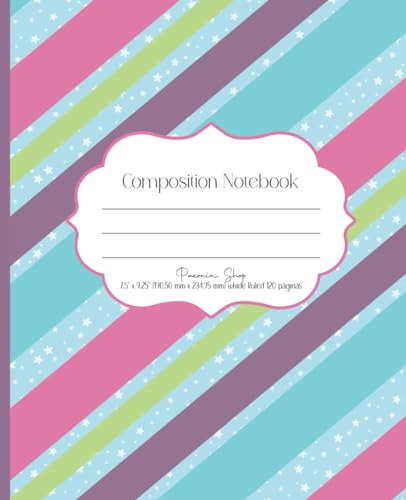 Cuaderno De Composicion | Diseño Exterior De Lineas Diagonal