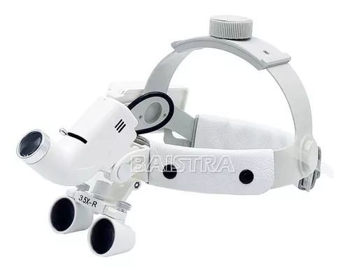 Gafas Lupa con Luz Led USB para Quirúrgica Dental, Lupa Binocular