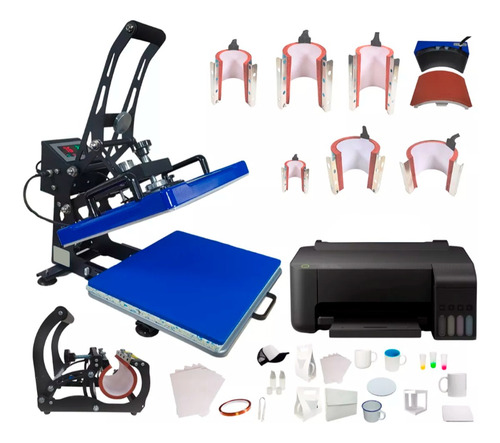 Kit Combo 8 En 1 A 9 En 1 Con Impresora Tlp Semiautomático