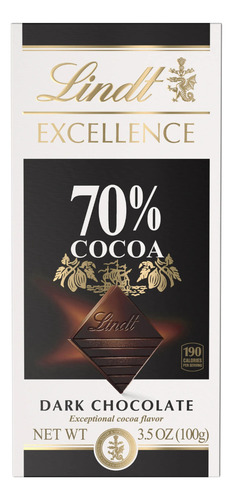 Lindt Excellence 70% Cacao 100grs (3 Barras)