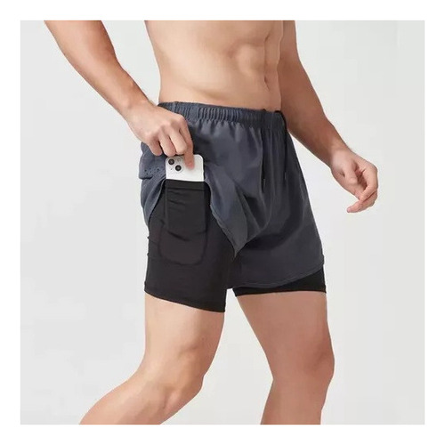 Dos Pares De Pantalones Cortos Para Correr De Secado Rápido.