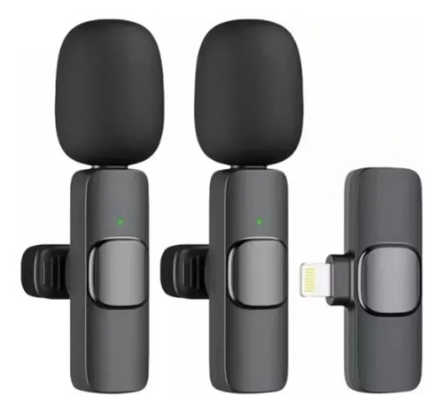 Nuevo Micrófono Lavalier Inalámbrico Portátil Con Dos Micróf