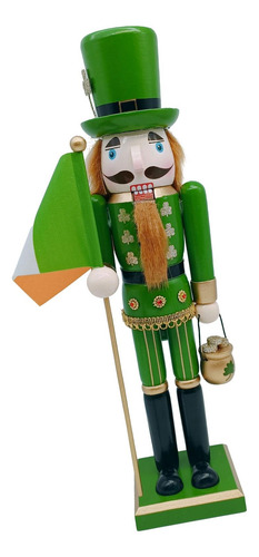 15 Pulgadas St. 's Day Nutcracker Figurine Estatua De Madera