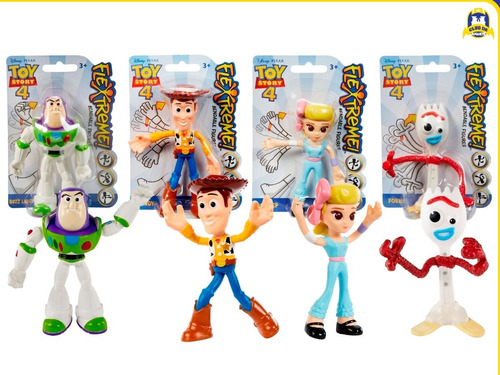 Mattel Flextreme! | Toy Story 4 | Colección Completa 23 Cm