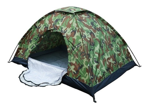 Carpa Camping Armable Semi Impermeable 4 Personas Rf Yh-2