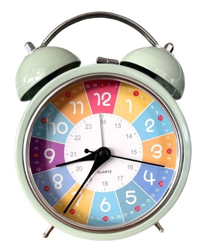Reloj Despertador Para Niños Decorativo Enseñanza De Tiempo