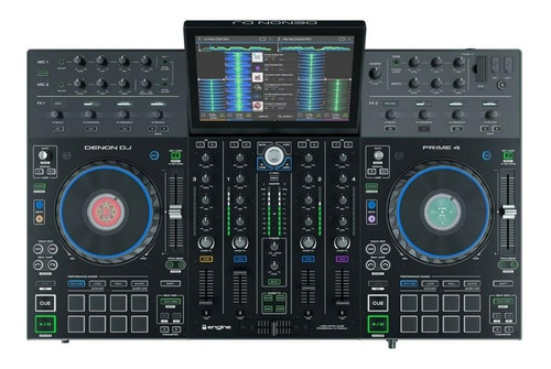 Controlador DJ Denon Prime 4 preto  da 4  canais 110V/240V