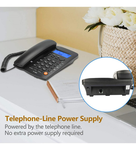 Imagen 7 de 10 de Teléfono Fijo Tc-9200 Homedesk Altavoz Identif. De Llamadas
