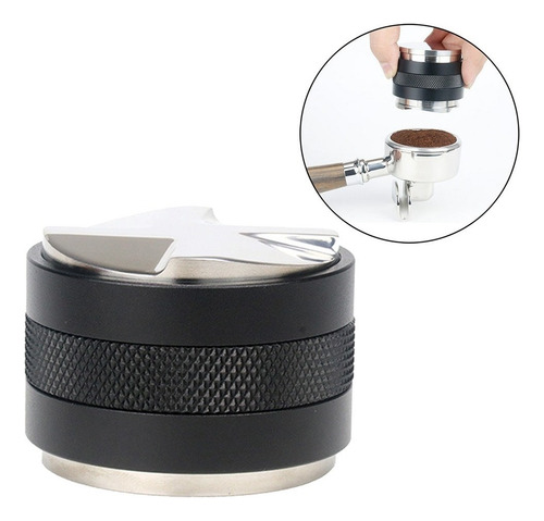 A Tamper Y Distribuidor De Café Expreso De Acero Inoxidable