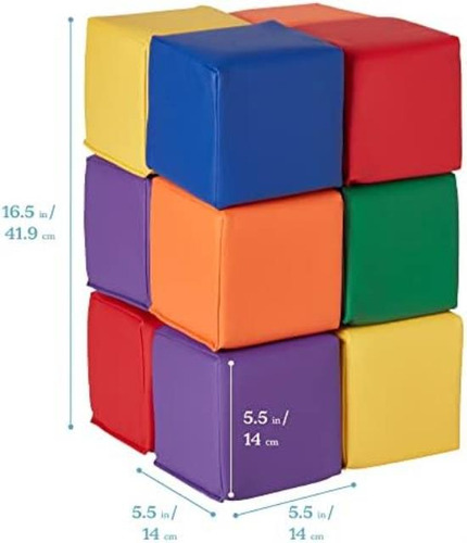 Bloques De Construcción Ecr4kids Softzone Patchwork Para Niñ