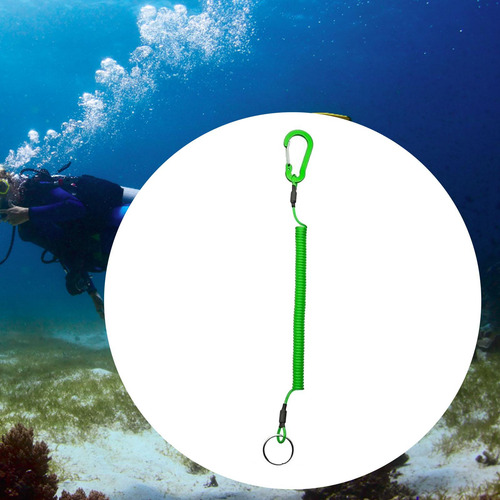 4 Cordón Retráctil Seguro Para Llavero, Accesorios Verde