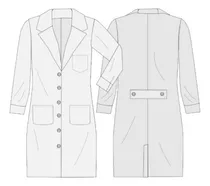 Comprar Molde Imprimible Patron Delantal Medico Escolar Adulto 2x1