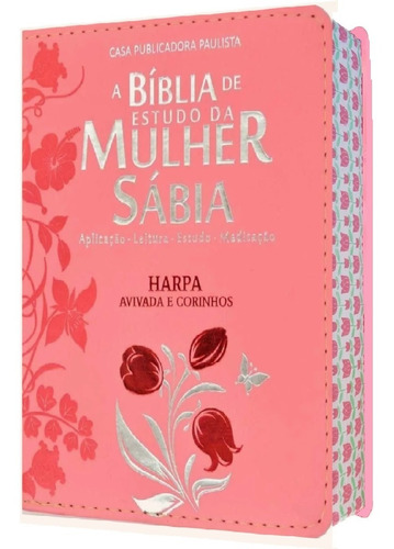 Bíblia De Estudo Da Mulher Sábia Letra Grande Harpa 