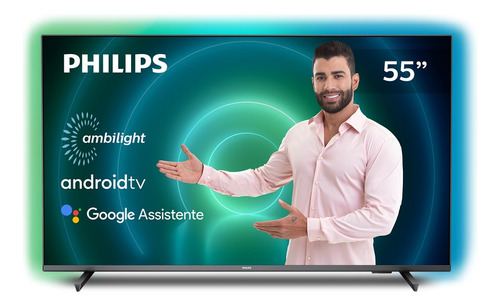 Smart TV Philips 55PUG7906/78 LED Android 10 4K 55" 110V/240V