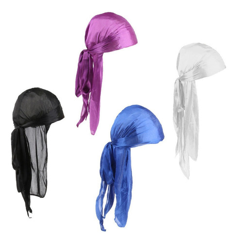 4 Piezas Unisex Suave Sedoso Durag Cap La Pérdida De