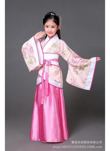 Vestido Tradicional Chino Antiguo Hanfu Para Niñas