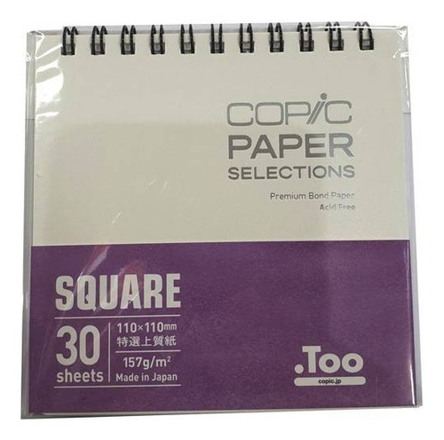 Sketch Book Copic 11x11 30hojas Papel Bond Serviciopapelero