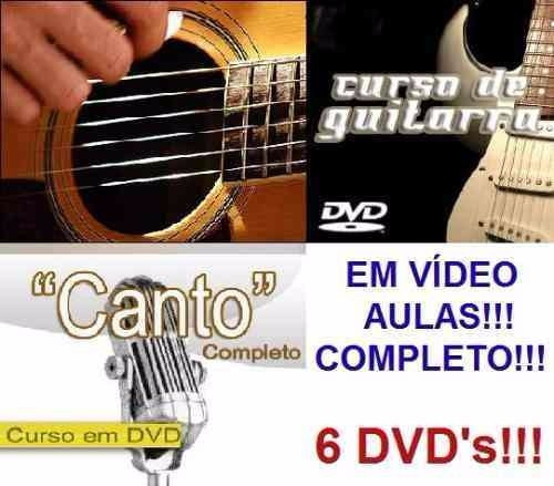 Curso De Guitarra + Violão + Canto! Aulas Em 6 Dvds Cgi