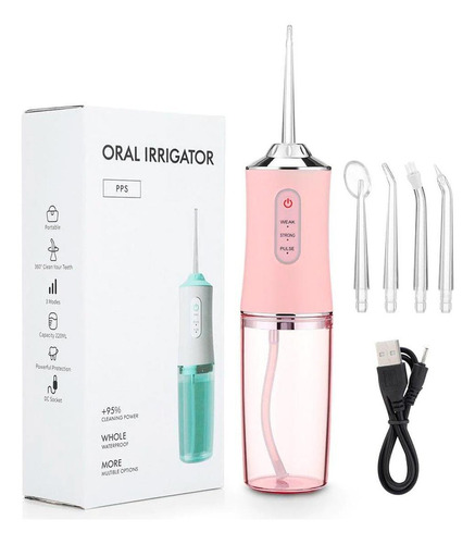 Irrigador Oral P/ Prótese - 4 Bicos, Usb - Dentes Saudáveis