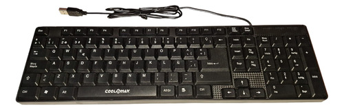 Teclado Pc Coolmax Kb102 Usb Spanish Black