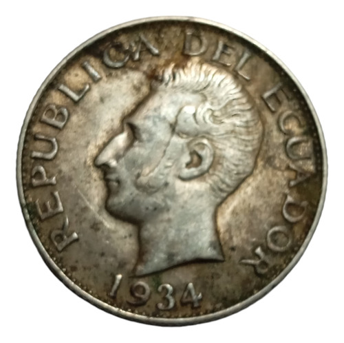 Moneda De Ecuador 1 Sucre 1934 0.720 Ceca Philausa (p30 (Usado)