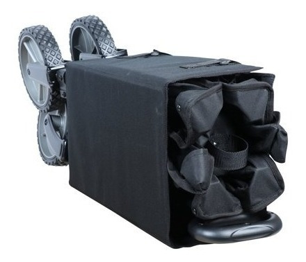 Carreta Plegable Multiusos Para Campamento, Color Negro