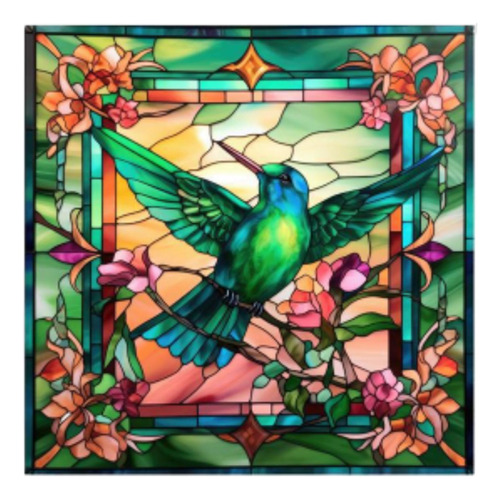 Calcomanía Para Ventana De Colibrí, Decoración Extraíble