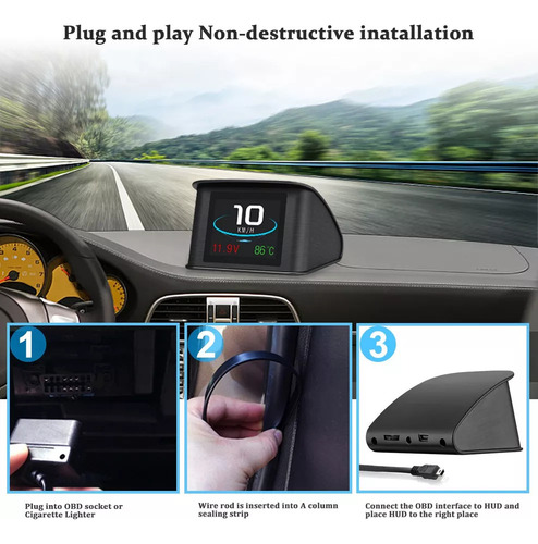 C Placa De Computador Digital Obd2 Automotive Scanner P10