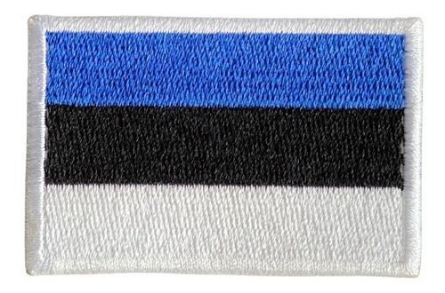 Parche Bordado Bandera Estonia - Para Mochila - Campera