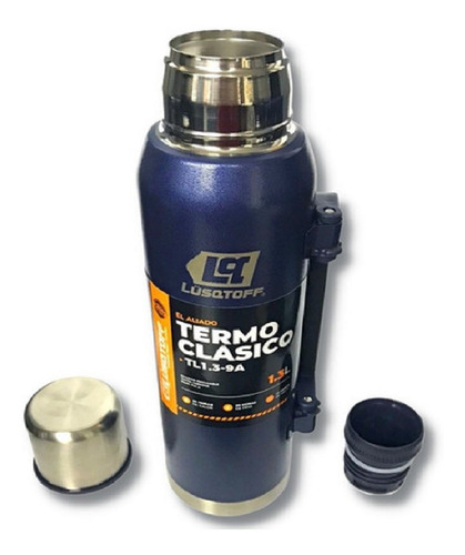 Termo Lusqtoff Acero Inoxidable 1.3 L Con Manija Frio Calor