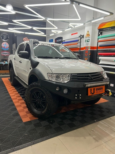 Para-choque Aço L200 Triton Com Berço Para Guincho