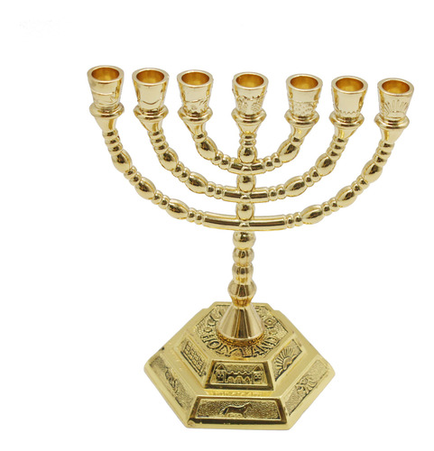 Candelabro Menorah.brazos Temple Jerusalem 12 Tribus De Is