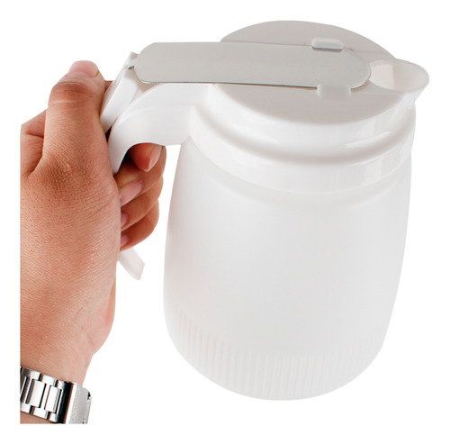 Dispensador De Jarabe Mielera Profesional 950 Ml Vencort Color Blanco