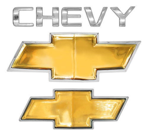 Emblema Parrilla Del Cajuela Tras Chevy C3 Moño Letrero