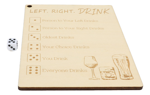 Juego Para Beber Bebidas De Izquierda A Derecha, Divertido P
