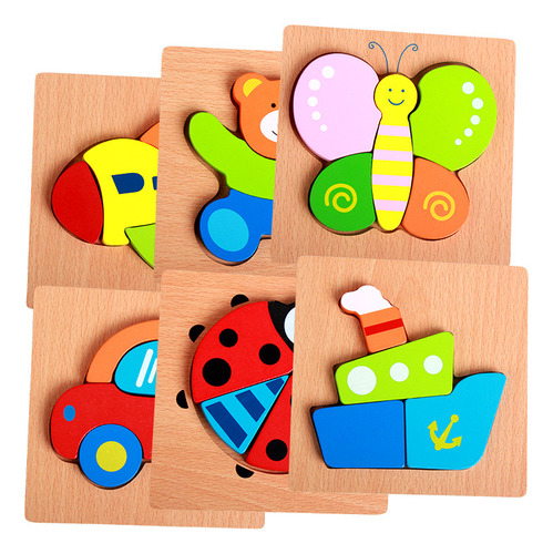 Ladybug A - Montessori Chunky Puzzle Toy For Young Children