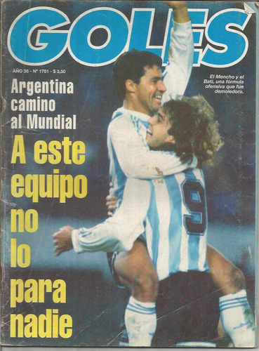 Goles / Nº 1781 / Año 1993 / Tapa El Mencho Y El Bati