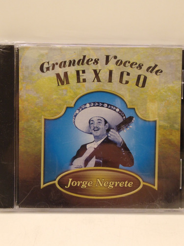 Jorge Negrete Grandes Voces De México Cd Nuevo