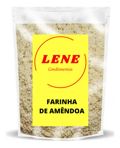 Farinha farinha de amêndoa natural integral LENE CONDIMENTOS Farinha  de amendoas sem glúten 1 kg