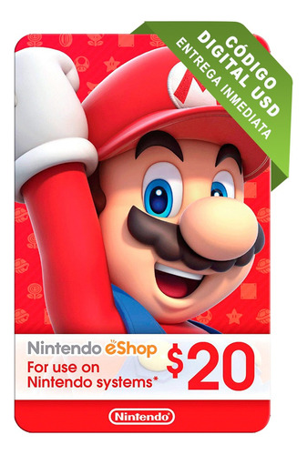 Nintendo Eshop Gift Card $20 | Tarjeta Regalo | Envío Rápido