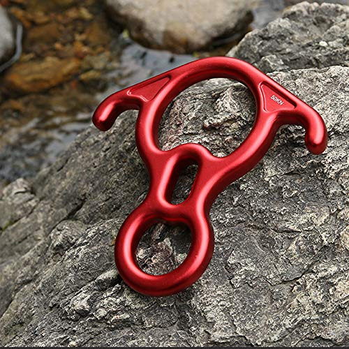 Figura De Rescate 50kn 8 Descender Pico Rescate 7075 Rojo