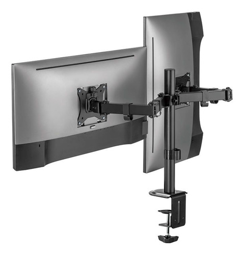 Suporte Para 2 Monitores Brateck Ldt66 C024 17 A 32 Pol Bk