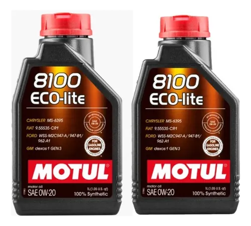 Aceite Motor Motul 8100 Eco-lite 0w-20 Gen3 Dexos1 1-litro