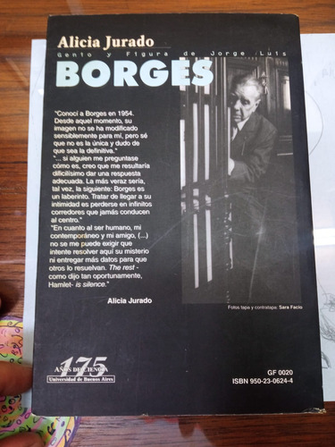 Alicia Jurado, Genio Y Figura De Jorge Luis Borges (Usado)