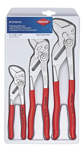 Knipex Tools 00 20 06 Us2 Juego De Pinzas Pico De Loro (3 Pi