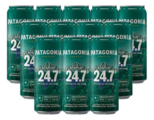 Cerveza Patagonia 24.7 Ipa 410 Ml X12